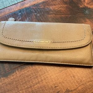 EUC Coach leather slim wallet